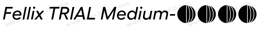 Fellix TRIAL Medium字体转换